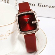 TRILLION ID Jam Tangan Wanita Korean Look Import JW55 -Jam Tangan Wanita Tali Kulit Casual Import D