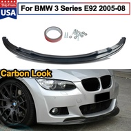Front Bumper Lip for BMW 3 Series E92 E93 LCI  Bumper Canard Lip Splitter M Tech M Sport 2005-2008  