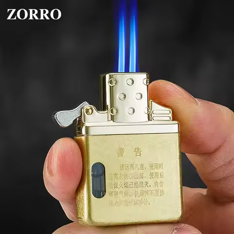 ZORRO Original Butane Gas Insert Movement Accessories Replace Inner Liner Windproof Single Double Je