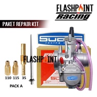 (BISA COD) KARBURATOR SUDCO KEIHIN + REPAIR KIT PWK 24 26 28 30 32 34 KARBU CPO KR BEAT VARIO MIO RX