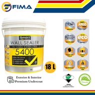 18L Smart Paint 5400 Wall Sealer Exterior & Interior Wall Undercoat Premium Cat Dinding Undercoat Lu