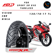 FDR Sport XR Ban Motor Vixion Ring 17 Uk 130/70-17 Tubeless Verza/Vixion/CBR 150/R15/GSX/Ninja 2 Tak/Supermoto - FDR SPORT XR EVO