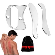 Stainless Steel GuaSha Scraper Massager For Face Neck Body Guasha Massage Tool Facial Skin Care Guas