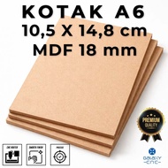 A6 Box (10.5 x 14.8 cm) - MDF 18 mm - MDF Wood Board