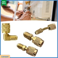 canaan|  1/4 Inch Sae Female Attachment Tight Space Sleeve Adapter Brass Refrigerant Adapter for R32