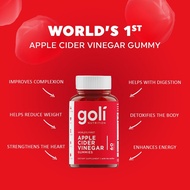 [Ready Stock] Goli Nutrition World's First  Apple Cider Vinegar Gummies 60's ACV Patented Formula Ma