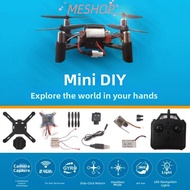 MESHOPMY DM002 Drone Aerial Model, Multistyles Plastic Drone Quadcopter Assembly Toy,  Mini Aircraft