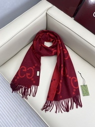 Gucci outlet Scarf經典雙G紅色圍巾