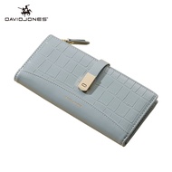 David Jones Paris Long Crocodile Wallet 2 Fold Phone Card Holder Organiser for Women and Gilrs