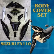 SUZUKI FX110 COLOUR PARTS BODY COVER SET FX 110 SUZUKI - BLACK