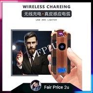 Dual Arc Lighter LCD display Wireless Charging Lighter Windproof USB Lighter Creative Gift