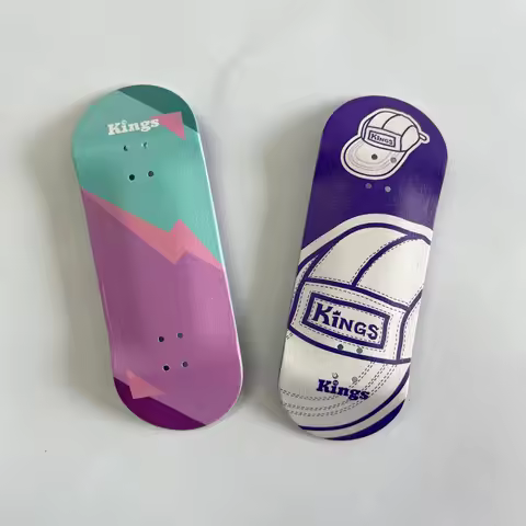 34mm Wooden Fingerboard Deck with New Graphic