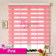 Bidai Korea / Korea Zebra blinds / Width 2 / 3 / 4 / 5 / 6 / 7 Feet x Height 6 & 8 Feet / Pink