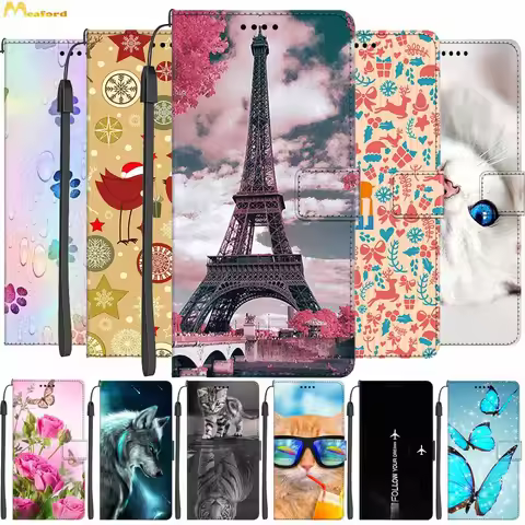 Leather Cases For OPPO Reno 6 Lite Reno6 Z 5G 7A 9A Phone Bags Luxury Wallet Flip Book Cover Reno7 A