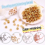 100pcs/Lot Colorful Positioning Beads With Copper Plated Genuine Gold Bracelet Necklace Separated By