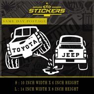 Toyota Jeep Sticker 4x4 Jeep Cherokee