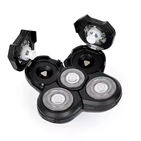 Shaver Replacement 5 Heads 5Razor Head Shaver Head 5 Head Beard Cutter Blade Compatible With Most Ro