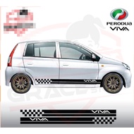 Perodua Viva Car Body Sticker Vinyl Cutting Side Body Decal