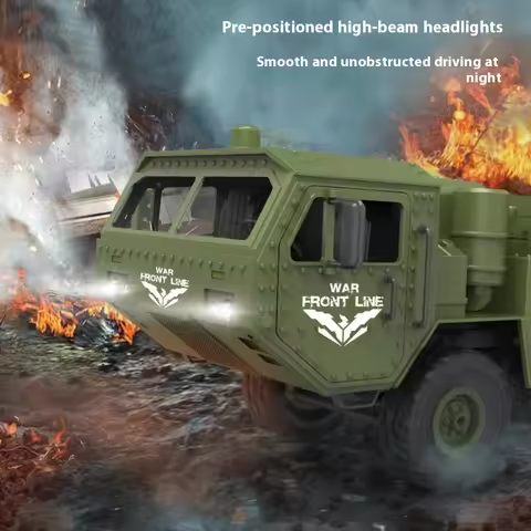 Jjrc Q60 Q75 1:16 Rc Car Simulation Thaad Six Wheel Military Truck Model Off-Road Climbing Children'