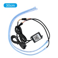 ️FonKun สามารถตัดได้️ ANMINGPU ชุด 2ชิ้น ไฟเส้นLED ไฟเดย์ไลท์RGB ยืดหยุ่น APP DRL ไฟวิ่งกลางวันสำหรั