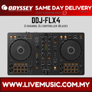 Pioneer DJ DDJ-FLX4 2-deck Rekordbox and Serato DJ Controller With Case - Black ( DDJ FLX4 / DDJFLX4