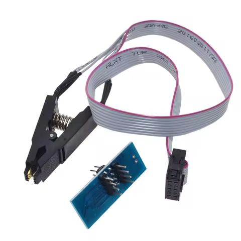 1pcs SOIC8 SOP8 Test Clip For EEPROM 93CXX/25CXX/24CXX in-circuit programming on USB Programmer TL86