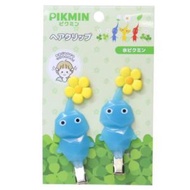Pikmin 皮克敏 冰皮克敏 不留痕髮夾 2入裝（藍色）｜瀏海夾 化妝洗臉髮夾 平行進口