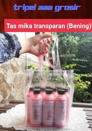 Tas Mika Ukuran 20x20x10+velcro Totebag Mika Transparan Tas Mika Souvenir Dan Ulang Tahun