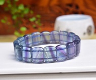 純天然藍瑩石手排到貨 晶體超潤 顏色超美