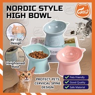 CATTO Pet Cat Bowl Bekas Makanan Kucing Cat Food Dispenser Cat Food Bowl Pet Cat Dog Feeder Single B
