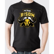 Sepak Takraw League STL Perak Bison T-Shirt Men Cotton