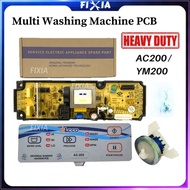 Heavy Duty AC200=YM200 Universal Multi Washing Machine Main Control Power PCB Board PCBoard Set AC-2