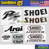 Sticker Visor Shoei & Ram4 Stiker Visor Waterproof Shoei CJ1 J-Force JF3 AR Ram 4 Sticker Helmet Con