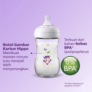 Philips Avent Natural Bottle Single Baby Milk Bottle 260ml 1m+