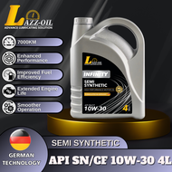 Lazz OiL Semi-Synthetic Lubricants 10w30 SN/SF Car Engine Oil 4Litre