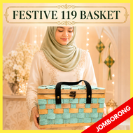 FESTIVE 119 BASKET  FLOWER BOX Weave Rattan Wicker Storage  bakul Fruit Rattan Garden Flowerpot Hold