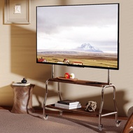 TV stand Stainless steel TV stand with sliding wheels 28-75 inch TV stand