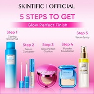[NEW] SKINTIFIC GLOW PERFECT MAKEU SET - Cooling Spray Pad+Glow Perfect Cushion+TWC Ultra PowderF+Se
