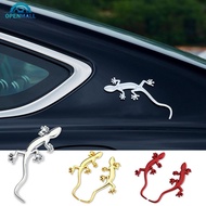 OPENMALL 1Pc 3D Metal Gecko Car Truck Sticker Lizard Gecko Sticker Badge Badge Sticker Accessories F
