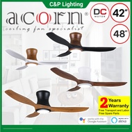 Acorn Creation DC-168H 42" / 48" 3 Blade DC Smart Ceiling Fan w/ Light and Remote
