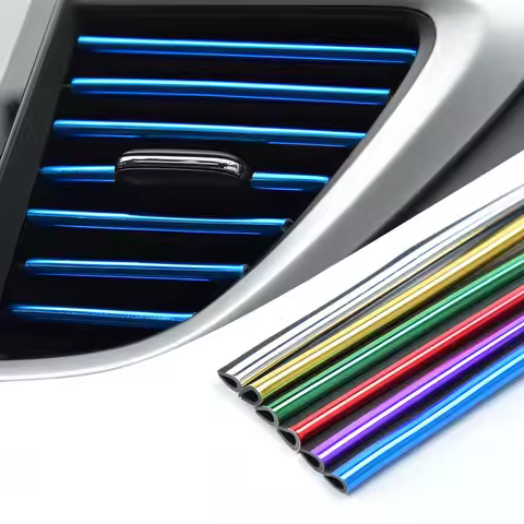 10pcs Car Air Conditioner Outlet Moulding Trim Decor Strips For Mazda Cx5 Suzuki Grand Vitara Volvo 