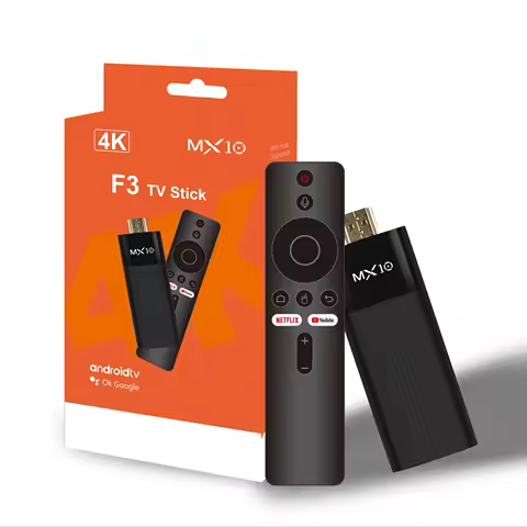 MX10 F3 Android 13 TV Stick HDR Set Top OS 4K 1080P H313 ATV Smart TV Sticks For Google YouTube Smar