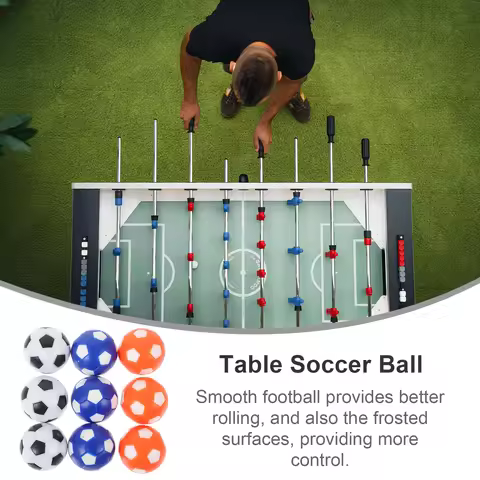 9pcs 28mm Mini Foosball Table Balls Colorful Kids Soccer Game Accessories Tabletop Game Soccer Balls
