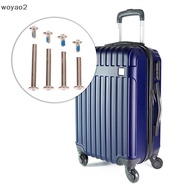 [woyao2] 4Sets stainless steel luggage screws, luggage accessories Luggage Wheels Bolts Rivets 6*30-