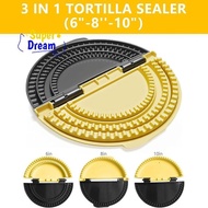 <Dream-t> 3-in-1 Tortilla Sealer, Tacos Tortilla Crimper Maker, Adjustable Size, For 6"-10" Crust, M