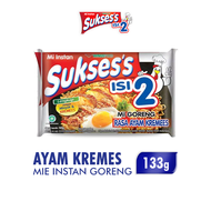 SUKSESS Mie Instan Goreng Ayam Kremes Bag 133g