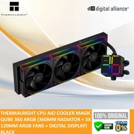 THERMALRIGHT CPU AIO COOLER MAGIC QUBE 360 ARGB (360MM RADIATOR + 3X 120MM ARGB FANS + DIGITAL DISPL