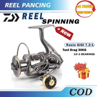 🇮🇩READY STOCK❗❗HE SERIES MAX DRAG METAL FISHING REEL 10KG 12BB 1000 2000 3000 4000 6000 7000