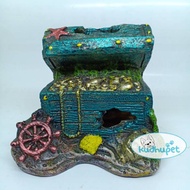 Aquarium Toys fiber Treasure Crate/Aquarium Decoration