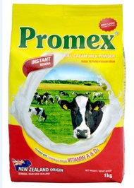 Promex Instant Full Cream Milk Powder 1kg Pouch New Zealand for Infant & Adult Children SUSU TEPUNG 